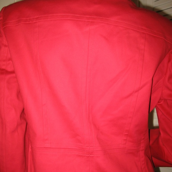 NWT New Rafaella Womens Red Blazer Jacket size 12 P Long Sleeve Business Career - Picture 8 of 8